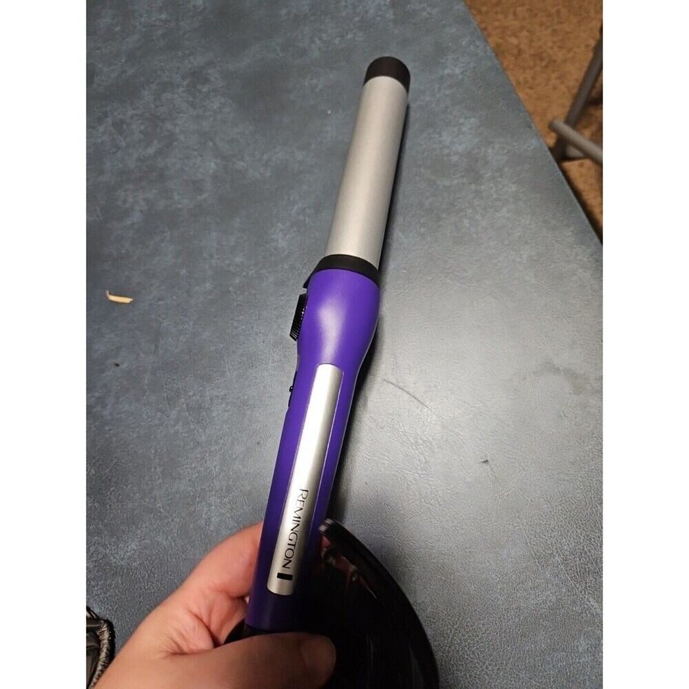 Remington CI5219 PURPLE CURLING IRON 3/4" Styling Wand 120V 350° 30 Heat Setting